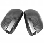 For Toyota Fortuner SW4 2005-2015 car Black carbon fibre Rearview mirror cover trim 2010 2006 2007 2008 2009 2011 2012 2013 Carbon fiber pattern