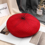 S&uuml;gistalvine pitsv&otilde;rk villane barett Briti retro maalikunstniku m&uuml;ts korea versioon jaapani l&auml;bipaistev baretim&uuml;ts M 56-58cm