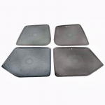 For Lexus UX 2018- Car Door Loudspeaker Sound Chrome Pad speaker Cover Trim Frame Sticker Interior decoration must