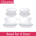 for Honda Civic MK9 2012~2015 Luxurious 2013 2014 Styling Stickers Decoration Chrome Door Handle Cover Refit Car Bowl 4 Door gray