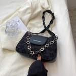 Retrokott naiste uus trend Crossbody suure mahutavusega kaenlaaluste &otilde;lakott must