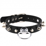 Goth Punk Spike Rivet Choker kaelarihm naistele Steampunk Pentagram kaelakee Emo kaelarihm Cosplay Chocker gooti aksessuaarid