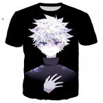 3D Prinditud Anime Killua T-s&auml;rk Hunter X Hunter Hip Hop T-s&auml;rk Mehed Naiste Mood T&auml;navar&otilde;ivad T-s&auml;rk Harajuku vabaaja topid M
