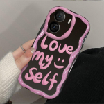 Silikoonist Soft Wave &uuml;mbris L&auml;ikiv Fashion Inspring Shell Mobiiltelefon Must tagakaas iPhone'ile Samsung Xiaomi Redmi Poco iPhone 6