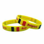 2tk Belgia lipp K&auml;ev&otilde;ru Riik Silikoonist K&auml;epael Meeste Naiste Stretch Kummipael Motiveeriv Sport Randmepael Mood K&auml;ev&otilde;ru Aksessuaarid Kingitus 2pcs