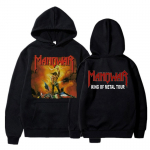 Haruldane Unisexowar Kings of Metal VTG 1989 Huppar Puuvillane Unisex Talvine Fliis Moodne Dressipluus &Uuml;legabariidiline Harajuku Hip Hop B&auml;ndi Pullover 2XL