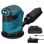 125mm Harjadeta Mootor Juhtmevaba Orbitaal Sander Puidu Lihvmasin Elektriline Autopoleerija Multifunktsionaalne US Plug sinine