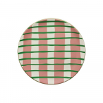 Naturaalsest bambusest kiust taldrikud s&ouml;&ouml;gin&otilde;ud Moodsa loomingulise mustriga korduvkasutatavad purunematud taldrikud 20cm