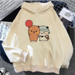Bubu Dudu meeste prinditud vintage grunge 2022. aasta Unisex pusad harajuku Ulzzang 3XL