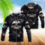Skull T&otilde;mblukuga kapuuts Meestele Pusa t&otilde;mblukuga 3D Print S&uuml;gistalvine pikkade varrukatega Vintage jakk Mood Meeste Suured riided 2XL