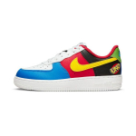 UNO x Nike Air Force 1 Low PS 50. aastap&auml;eva Laste tossud Valge Kollane-Zest &Uuml;likoolipunane DO6635-100 28