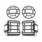 Tagatulede katted Tagalambi korpus ABS Esitulede dekoratiivkate Kleebis Jeep Wrangler JL 2018-2023 V&auml;limuse lisavarustus must