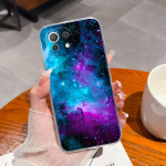 Xiaomi Poco M4 X5 Pro 10T Lite 11 Lite 5G NE telefoni &uuml;mbrise kate Starry Sky l&auml;bipaistev matt pehme silikoon, kukkumisvastane p&otilde;rutuskindel Xiaomi kaitseraua jaoks Xiaomi Mi Note 10