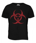 Biohazard Distressed Print T-s&auml;rk Top T-s&auml;rk s L&uuml;hikeste varrukatega T-s&auml;rk Cool Graphic T-s&auml;rk S