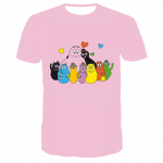 Laste suvine multifilm Barbapapa 3D Prindiga l&uuml;hikeste varrukatega T-s&auml;rgid Tublid t&uuml;drukud vabaaja hingavad T-s&auml;rgid Laste ilusad riided 110