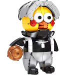 Loominguline Kunkuni kana joonisfilmi kujundnukud ehitusplokist korvpalli telliskivi isetegemise mudel, &otilde;petlik m&auml;nguasi lastele kingitus