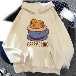 Kawaii Capybara tr&uuml;kitud pusad Unisex Naiste Graafiline Naljakas vabaaja kapuuts Pusad Suured pulloverid Unisex dressid R&otilde;ivad 2XL