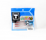 Jackall Soft Lure Peke Tail Tide Pepper 2,0 tolli l&auml;bipaistev punane helves (6193)
