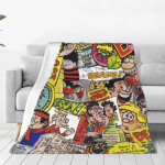 Beano Pehme Soe Kerge &Otilde;huke Tekk Beano Dennis Kuri Gnasher Roger Ivy The Terrible Koomiksi Aastaraamatud Kujutised Tegelased 75x100cm (30x40inch)