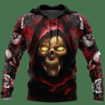 Graafiline Flame Skull Meeste moodne 3D-printeriga kapuutsiga kapuutsiga kapuutsiga pikkade varrukatega kapuutsiga prindiga esitasku kevad- ja s&uuml;gise kapuutsiga dressipluus 4XL gray