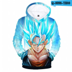 Kevad-s&uuml;gis Anime 3D Prinditud Pusad Meeste/naiste dressipluus Goku taskukapuuts Mood Streetwear Goku dressi&uuml;likond Suured topid XXL