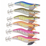 Helendavad kalmaari jigid k&otilde;vad kalap&uuml;&uuml;gi landid 2,5# 3,0# 3,5# kalmaari s&ouml;&ouml;dakonksud juhuslikud v&auml;rvid 2.5 cm