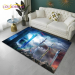 FF14 Gamer HD Final Fantasy Game 3D vaibavaip kodu elutoa diivani uksemati sisekujunduseks, lasteala vaip libisemiskindel p&otilde;randamatt 40cm x 60cm