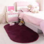Pehme pehme lambanahk magamistoa vaip, imitatsioon villapadi, pikkade juustega voodimatt Diivanipadi Vaibad Elutoa karusnahast vaip 80x120cm