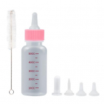 6 tk 50 ml lemmiklooma piimale vastupidav l&auml;bipaistev pudel, hammustus kassipoegade s&ouml;&ouml;dakaal kutsikapudel Lemmikloomakasside koeras&ouml;&ouml;tja lemmikloomatarbed roosa