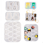 Guitar Picks & Box Silicone Plectrums resin Casting Jewelry for DIY Bass Thumb Finger