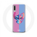 Samsung Galaxy A70 &uuml;mbris Stitch ja ingelsinine roosa