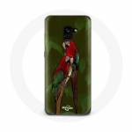 &Uuml;mbris Samsung Galaxy A8 Plus Pionus Parrot Red jaoks