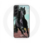 &Uuml;mbris Samsung Galaxy S21 FE friisi t&otilde;ugu must hobune