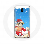 &Uuml;mbris Samsung Galaxy J7 2017 Anime One Piece Luffy Christmas Day 2023 jaoks