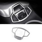 For Jeep Compass 2017 2018  Carbon fibre Electronic Handbrake Hand Brake Button Panel Cover Trim Styling accessories ABS Chrome