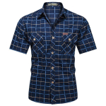 Suvine meeste ruuduline s&auml;rk Hingav higi imav vabaaja meeste l&uuml;hikeste varrukatega, pehme puuvillane avar s&auml;rk, suur suurus. 5XL black