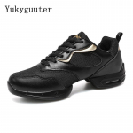 Tantsukingad Mehed Naised Moodne Pehme V&auml;listald Jazz Tossud Aeroobika Hingavad Kerged Meeste Tantsimine Fitness Sport Must 44