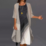 Naiste vabaaja moekleit kaheosalise komplektiga L must