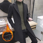 Windbreaker meeste keskmise pikkusega mantel meeste jope s&uuml;gis- ja talvetrend Paks talveriided XXXXXL