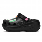 Suvised naiste k&otilde;rge kontsaga 8 cm helendavad k&otilde;rge kontsaga aia koopajalatsid naiste spordisandaalid 40 must