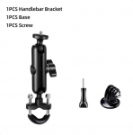 360&deg; mootorratta juhtraua kinnitusega alumiiniumist jalgrattahoidik GoPro Hero jaoks 12 11 10 9 8 Insta360 Osmo tegevuskaamera tarvikud