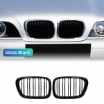 Auto esikaitseraua neerukujuline iluv&otilde;re V&otilde;idus&otilde;iduv&otilde;re BMW E39 525 528 530 535 M5 1997 2003 Asendus Topeltliistuga L&auml;ikiv Must Iluv&otilde;re Gloss Black