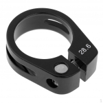 Jalgrattaistmeposti kinnitusklamber 28,6 / 30 mm toruklamber Black 28.6mm