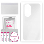 apgo Ultra Clear Protective Skin Sticker for the back compatible with Wiko 5G, Wrap Film, Hydrogel Film, Flexible, Soft TPU with positioning layer eas