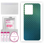 apgo Protective Skin Sticker for the back compatible with Infinix Zero 20, Wrap Film, Foil, Vinyl - Pattern Carbon Chameleon CAKA1