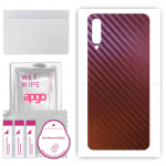 apgo skin sticker film foil vinyl for the BACK compatible with Samsung Galaxy A50, scratch-resistant, easy to install - Carbon Chameleon CAKA5