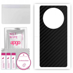 apgo Protective Skin Sticker for the back compatible with Honor X40, Wrap Film, Foil, Vinyl - Pattern Carbon Black