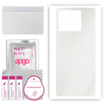 apgo Protective Skin Sticker for the back compatible with ZTE Nubia Z40S Pro, Wrap Film, Foil, Vinyl - Pattern Matte Transparent