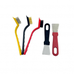 1 komplekt Traatharjaga ahju kaabitsakomplekt Kriimustusvastane libisemisvastane k&auml;epide Sile roostevabast terasest rasvaeemaldaja vahe pliidikubu kolde k&ouml;&ouml;gipuhastust&ouml;&ouml;riist 1 Set