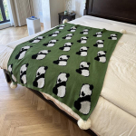 Armas Panda kudumistekk Homestay kaunistuseks Nap voodikate p&otilde;lvekate kontorisse s&uuml;giseks ja talveks soe reisisall 100X130CM